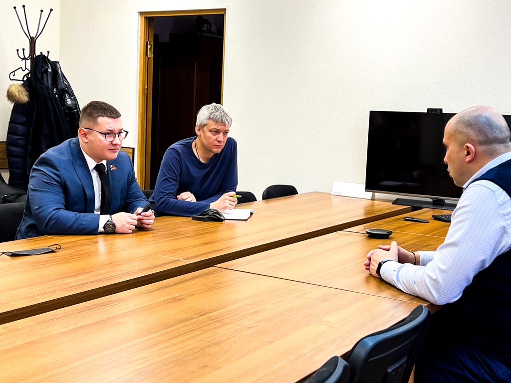 Депутат Московской областной Думы Марк Черемисов провёл встречу с начальником Управления социальной защиты населения по городскому округу Балашиха Игорем Мамонкиным